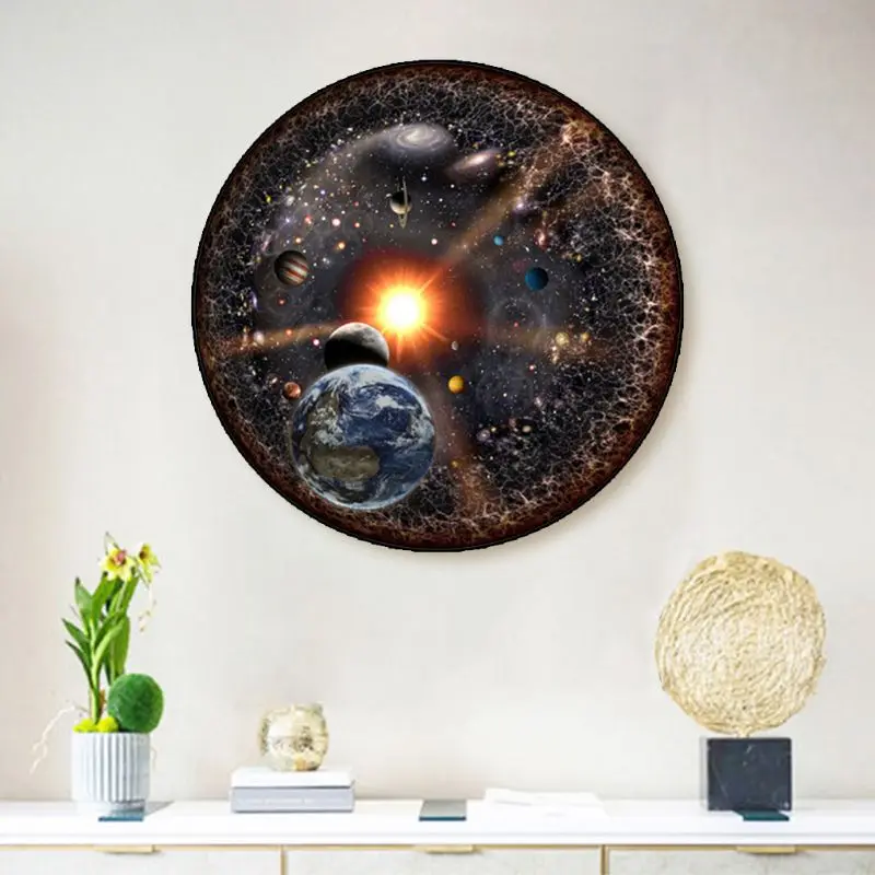 Круговой Пазлы для взрослых пространство головоломки Космос Вселенная пазл