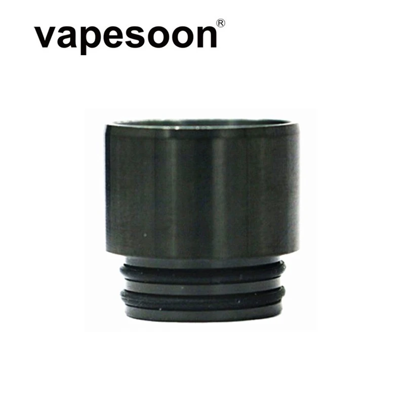 Metal Anti-fried Oil Vape Mouthpiece 810 Drip Tip for e-Cigarette 810 Thread Atomizer Tank Vaporizer - Цвет: Black