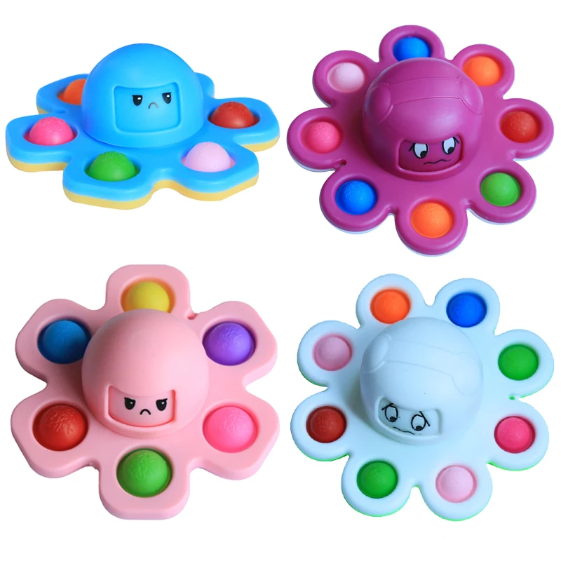 

Игрушка-антистресс, вращающаяся игрушка-осьминог, вращающаяся пузырьковая игрушка-гироскоп для детей для снятия стресса, декомпрессии, игр...