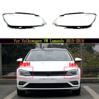 car front headlamp caps for volkswagen vw lamando 2015 2016 2017 2018 glass headlight cover auto lampshade lamp lens shell