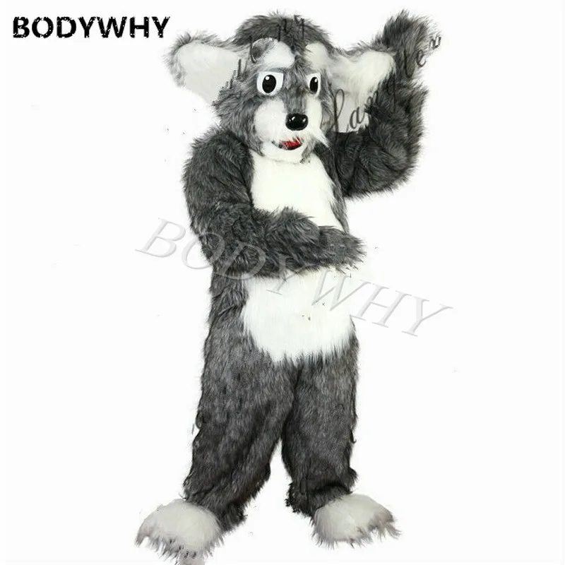 

New best-selling Christmas carnival plush husky cosplay costume Halloween birthday party costume adult advertising parade mascot