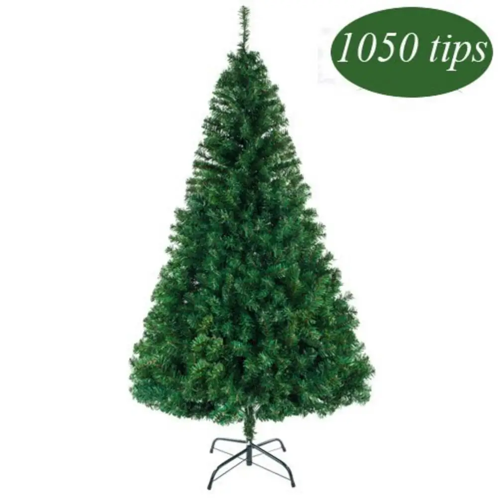 

6FT Christmas Tree PVC Iron Pipe Wire Holder Christmas Tree 1050 Branches Decorations For Home Decor USA Warehouse Shipping