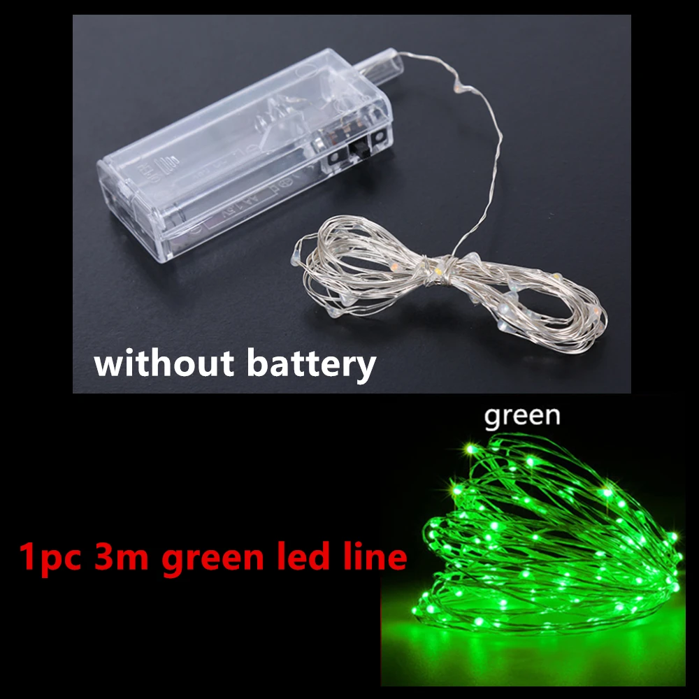 1pc green Светодиодный воздушный шар Bobo, 3 м, светодиодный, ПВХ, прозрачный Гелиевый шар, для дня рождения, свадьбы, вечеринки, Декор, Рождественское украшение, подарок, детская игрушка - Цвет: 1pc green