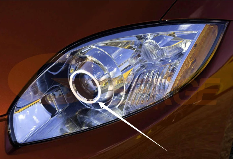 Для Mitsubishi eclipse 2009 2010 2011 ксеноновая фара отличная ультра яркая CCFL ангельские