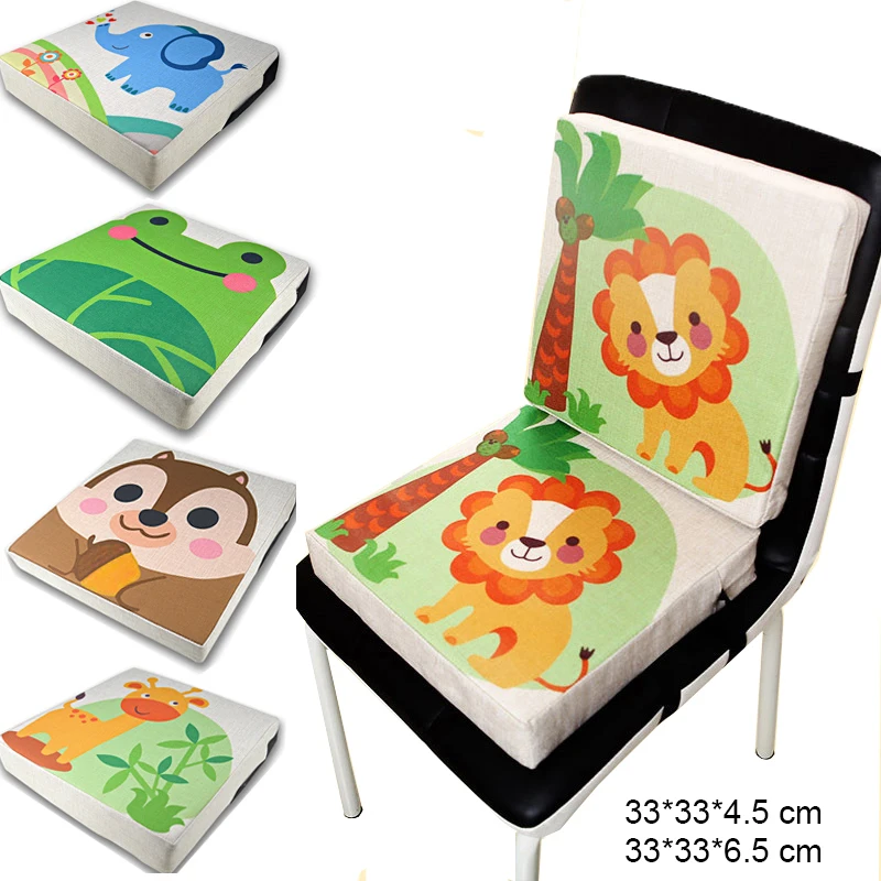 

Portable Baby Safety Dining Chair Increase Pad Cushion 33x33x6.5 CM Thick Washable Toddler Feeding High Chair Booster Mat