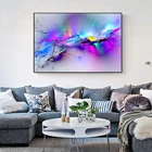 Красочные Абстрактная живопись на холсте, настенные картины Плакаты и принты современные облако настенные картины для Гостиная Куадрос украшения