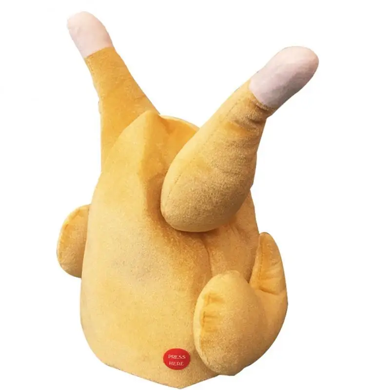 

Funny Chicken Leg Turkey Adjustable Hat Santa Claus Shark Plush Hat Adjustable With Electronic Music Hat Children's BirthdayGift