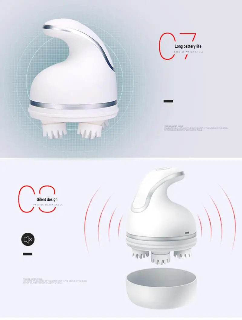 Многофункциональный массажер с 3d-головкой автоматический вращающийся