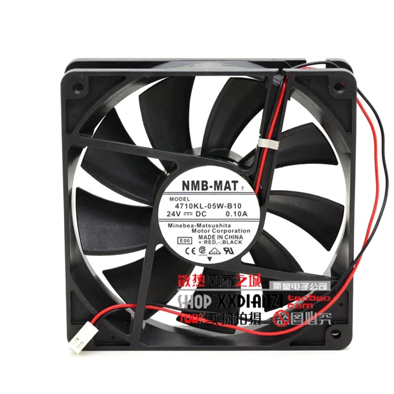 Оригинальный тихий вентилятор охлаждения инвертора NMB 4710KL-05W-B10 12025 12 см 24 В 0.10A