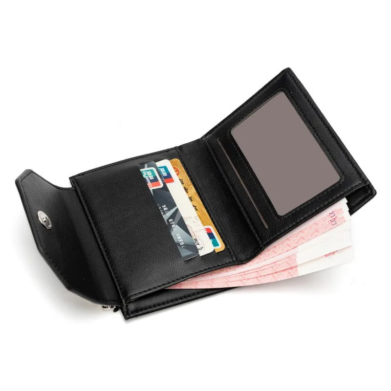 

Women Wallet Rhombus High Quality Leather Zip Short Women Coin Purse 2021 New Hot Lady Multi-Card Card Holder Hasp Pocket Clutch