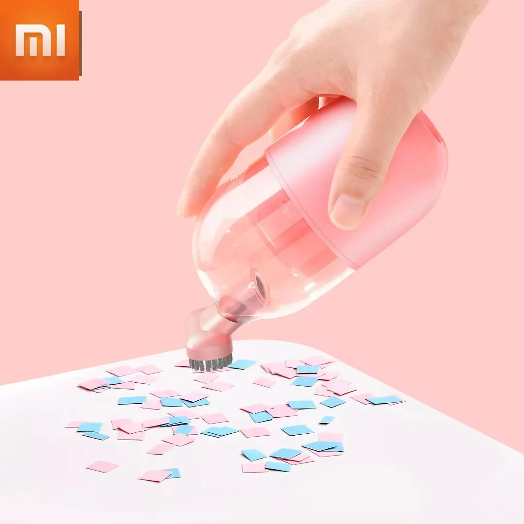 

Xiaomi Baseus Desktop Vacuum Cleaner C2 Rechargeable Portable Mini Tabletop Crumb Dust Sweeper Table and Keyboard Cleaning
