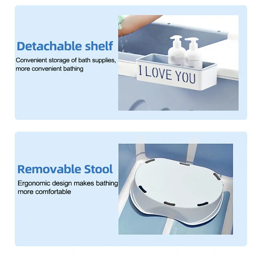 Портативное Складное Сиденье для ванны 105 см | Дом и сад