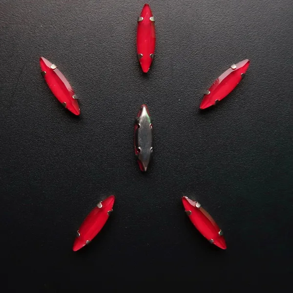 A18 Red Серебряная цепь коготь настройки 50 шт./упак. 4*15 мм желейные конфеты стекло с украшением в виде кристаллов Наветт Маркиза Форма пришить стразы кристаллы одежды «сделай сам» - Цвет: A18 Red