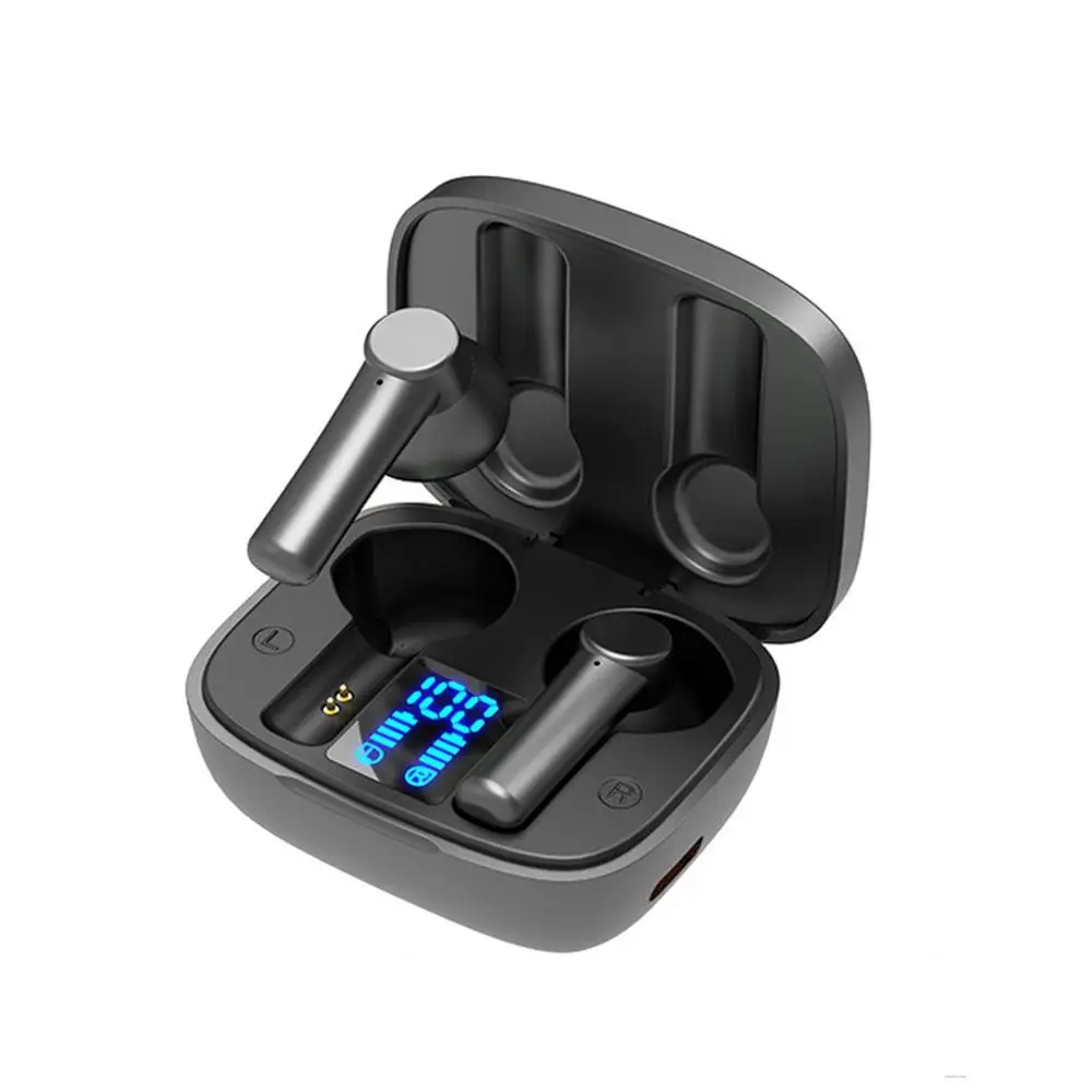 

Bluetooth earphone wireless TWS waterproof touch control Bluetooth 5.0 with LED digital display