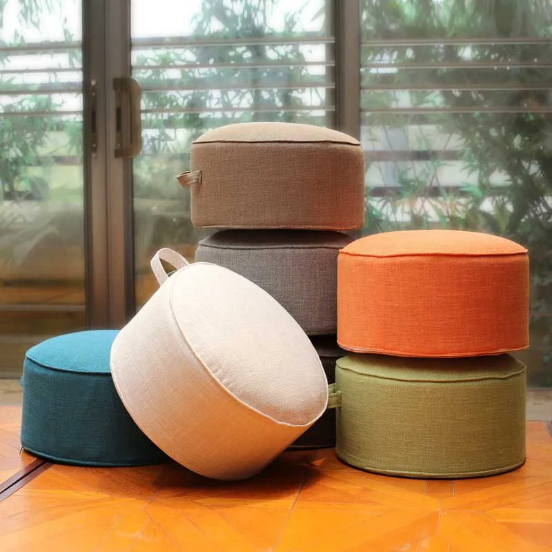 

Children'S Soft Cushion Round High-Strength Sponge Cushion Tatami Meditation Cushion Yoga Round Cushion Chair Cushion