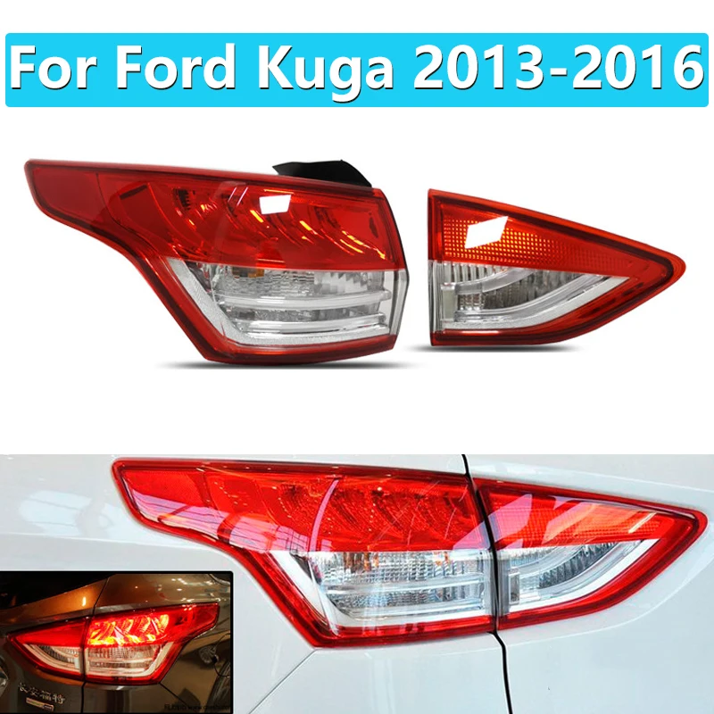 

1 Set For Ford Kuga 2013-2016 High Quality Tail Light Pop LED Tail Lights Car Styling Tail Lamp Fog Light For Focus Sedan