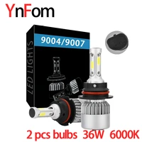 ynfom original led headlights 90049007hb1hb5 kit for peugeotds brand cars for low lighthigh lightfog lampcar accessories