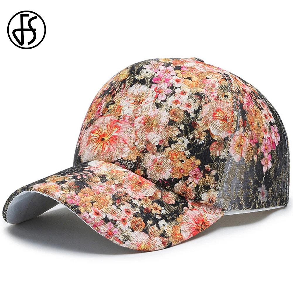 Женская Бейсболка с вышивкой FS розовая или черная бейсболка в китайском стиле