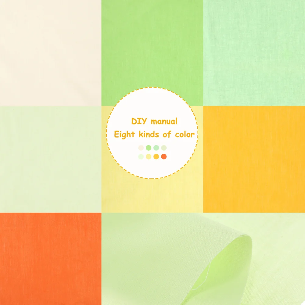 

8 Sheets Practical DIY Patchwork Cotton Fabric Decor Craft Material