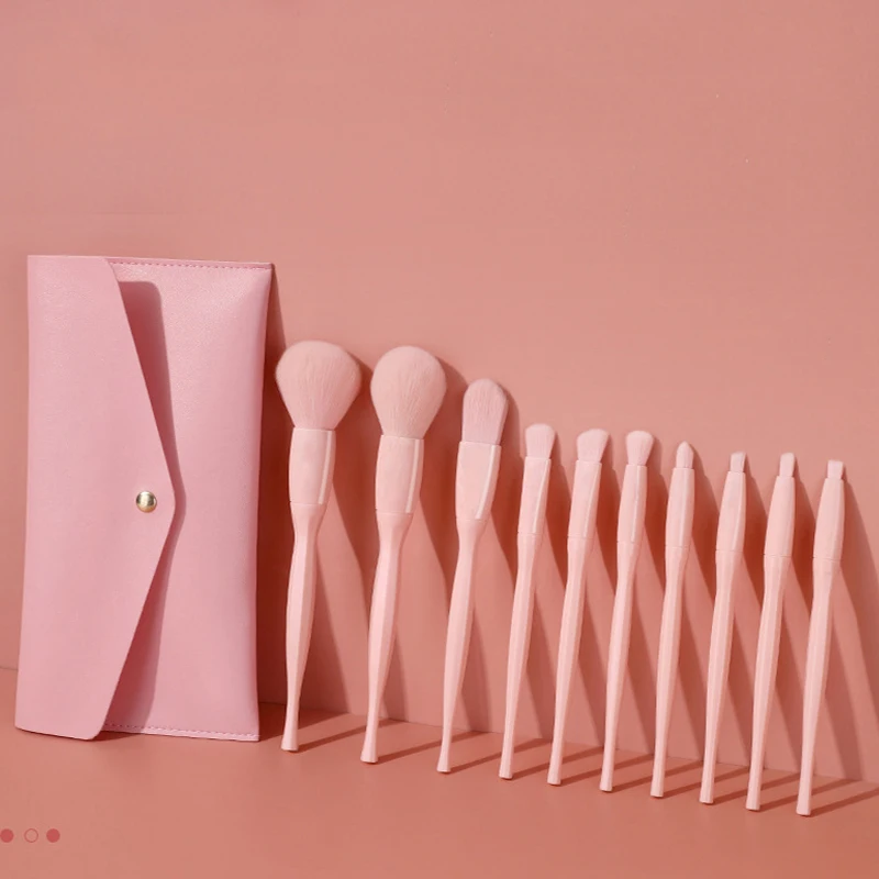 10 шт./набор цветные кисти для макияжа Высокое качество Профессиональная основа