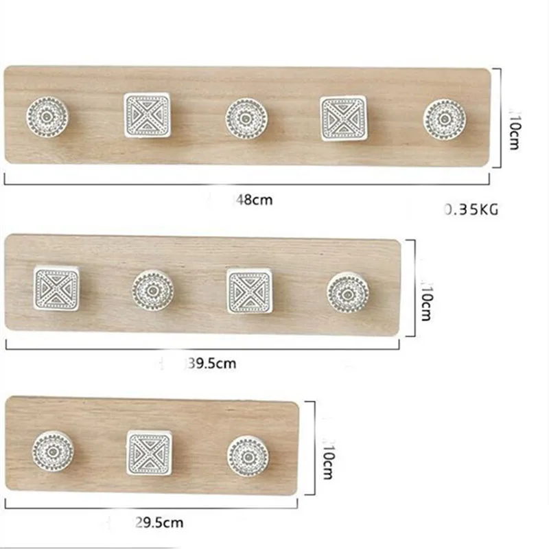 

Wooden Flat Hook Simple Pastoral Creative Clothing Store Wall Coat Hook Home Living Room Entrance Wall Coat Hook