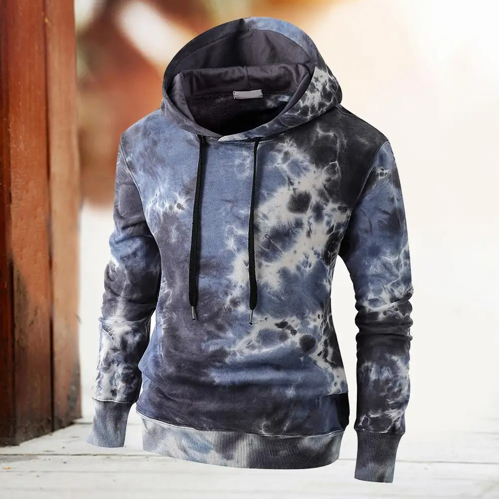

Теплая сказочная камуфляжная Мужская толстовка красочная Толстовка Tie-dye для осени