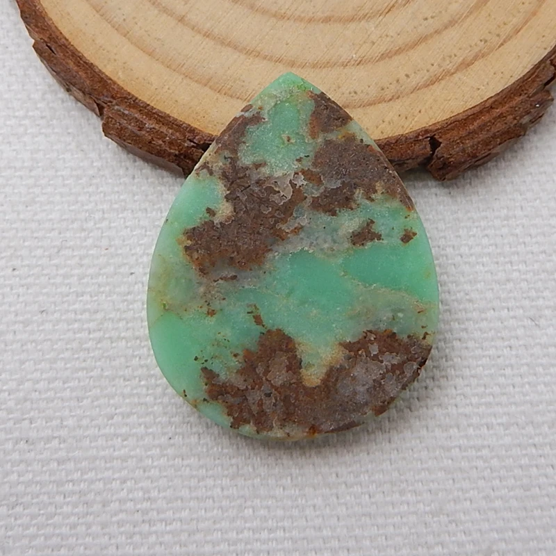 Оптовая продажа 1 шт. натуральный камень Chrysoprase кабошон 32x26x7 мм 7 3 г модные