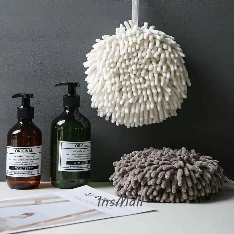 Синель висит гандбол Ванная комната без бархата платок Полотенца дома Кухня