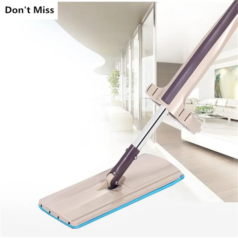 Плоская швабра с ручкой из нержавеющей стали для мытья дома и офиса|Швабры| |