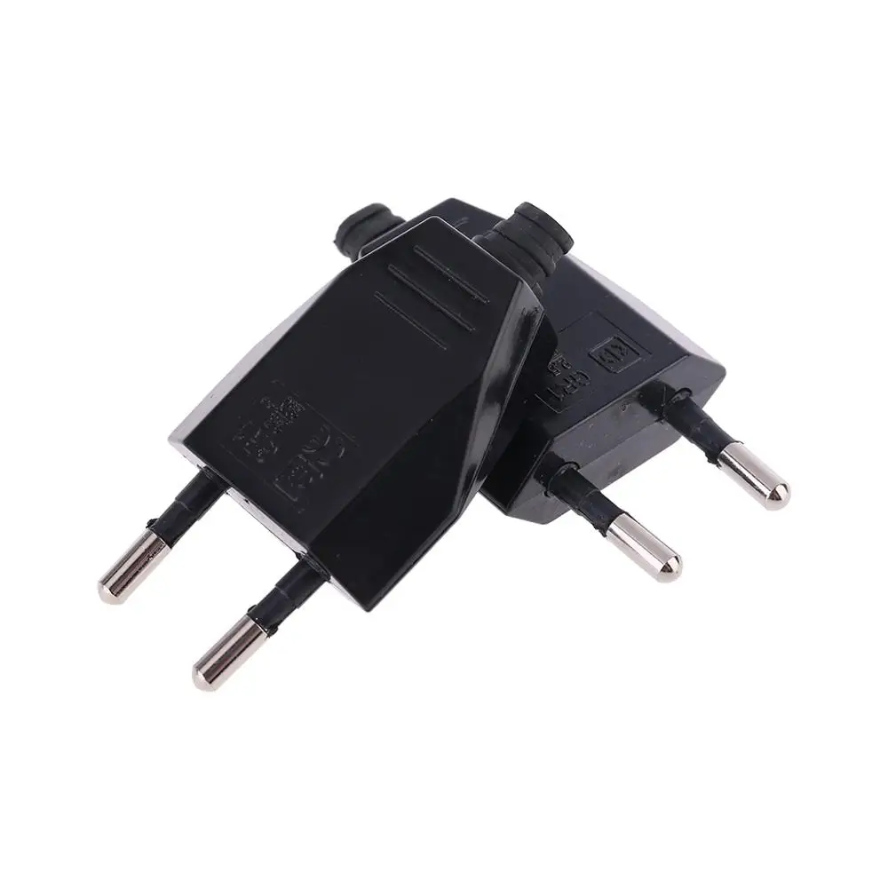 2 шт. немецкий тип Европейский 2-контактный разъем сетевые кабели 2.5A 220V