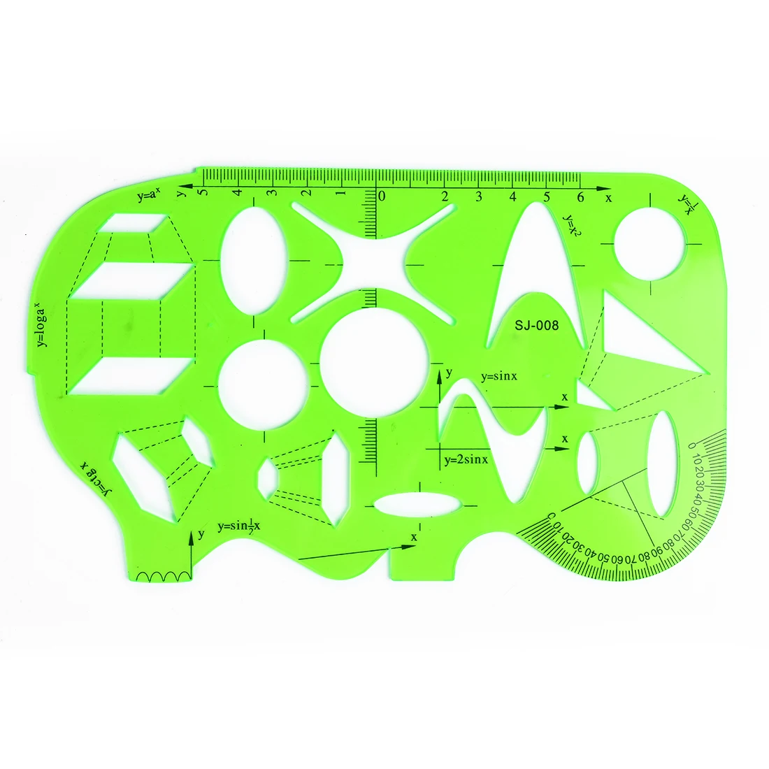 Новая горячая пластиковая линейка полукруг луч дизайн шаблон строительные