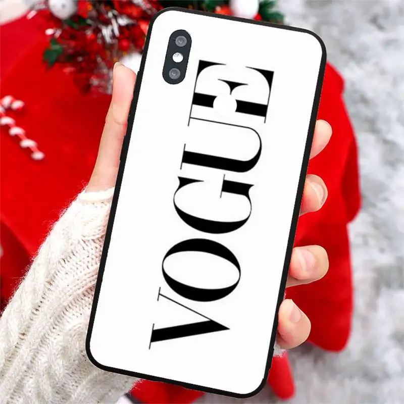 

fashion magazine vogue Phone Case For Xiaomi Redmi Note 4 4x 5 6 7 8 pro S2 PLUS 6A PRO