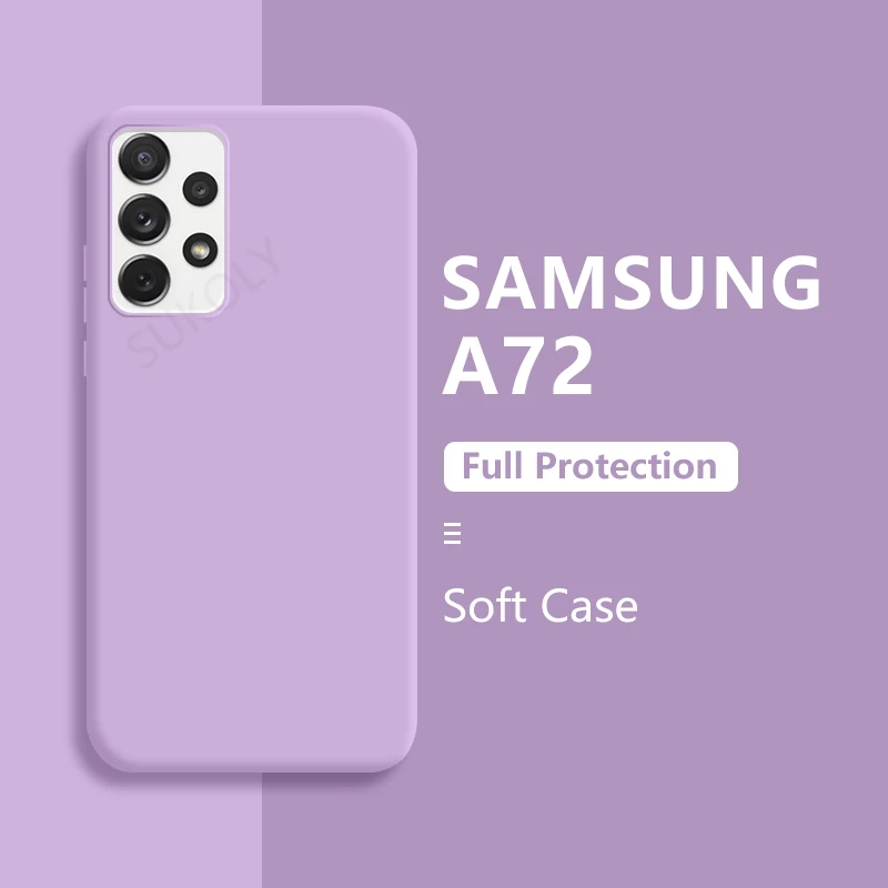 

For Samsung Galaxy S21 FE S20 FE A12 A42 A52 A72 5G A71 A51 A31 A21S Original Liquid Silicone Phone Case Candy Color Soft Cover