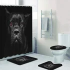 Портрет черного Кане Корсо занавеска для душа s занавеска для ванной набор Собаки Щенок Животное занавеска для ванной коврик ковер домашний Декор подарок