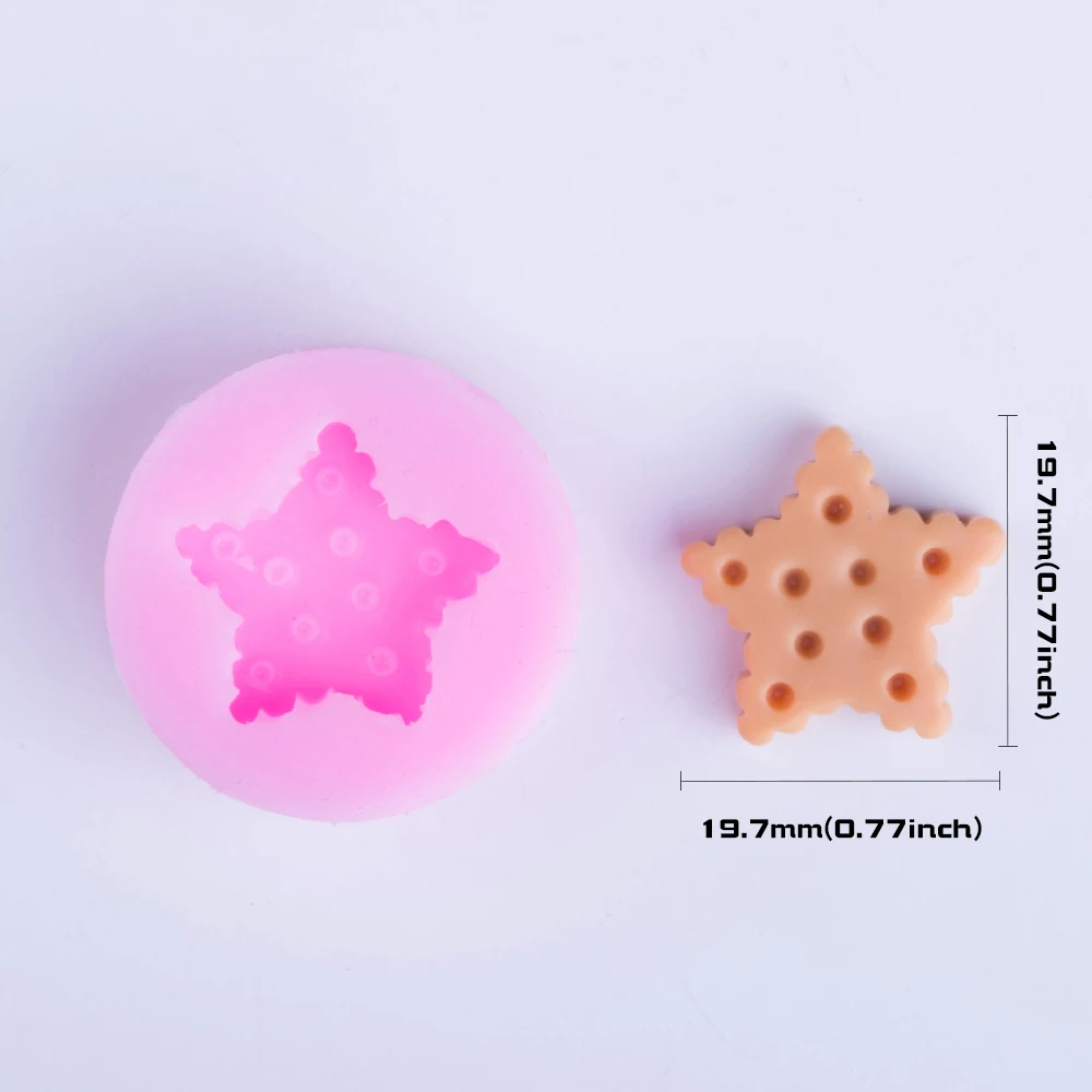 YF034 звезда для печенья десерт помадка конфеты шоколад печенье полимерная глина