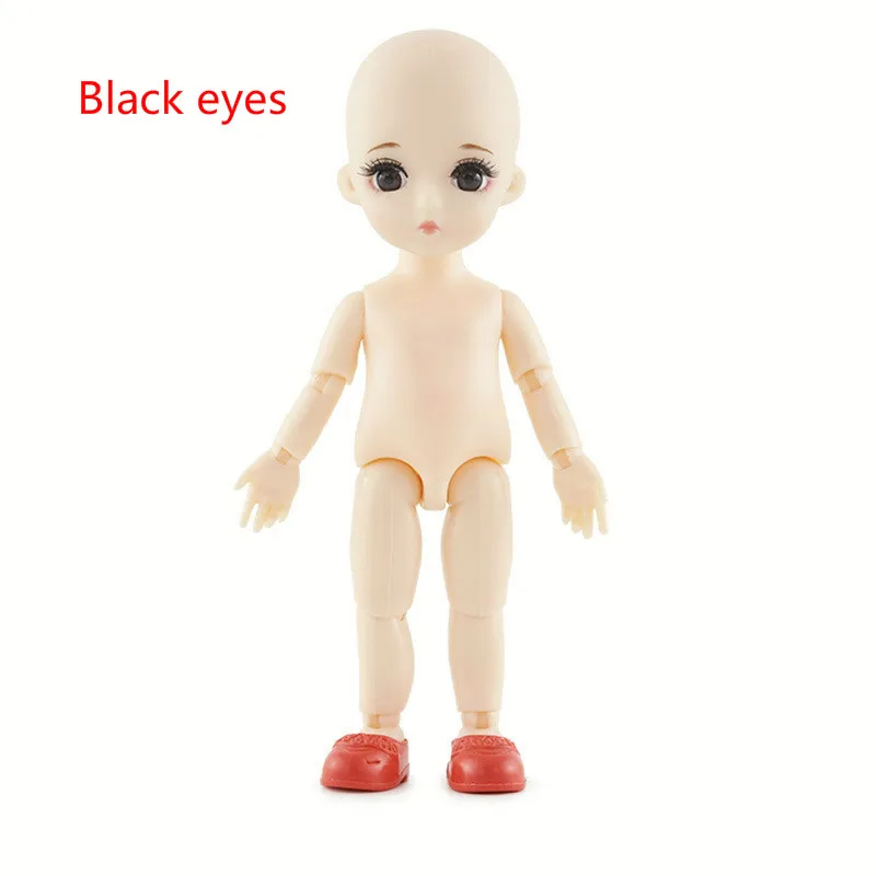 body Голубые глаза Bjd мульти-шарнирная кукла 1/12 13 шарнирная Bjd Кукла 16 см голубые глаза оригинальные куклы принцессы для девочек Подарки на день рождения игрушки для детей - Цвет: body