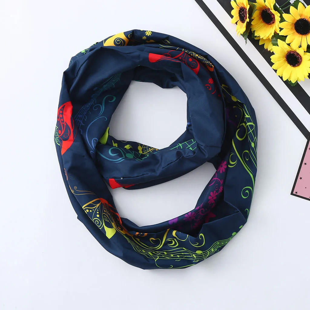 Новинка 2020 осенне зимний женский шарф с принтом на зиму бесконечный петлевой