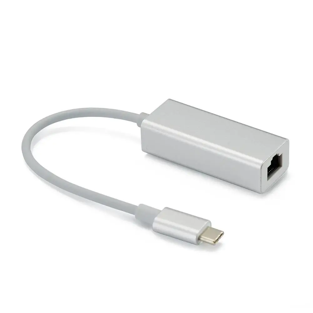 DishyKooker USB C к Ethernet адаптер Тип RJ45 алюминиевый Lan Проводной для ПК и Mac|Адаптеры Type-C| |