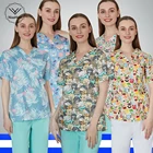 Униформа для женщин, медицинские принадлежности для медсестер, набор для медсестер, медицинский дышащий хирургический халат для работы врачей для мужчин и женщин, оптовая продажа