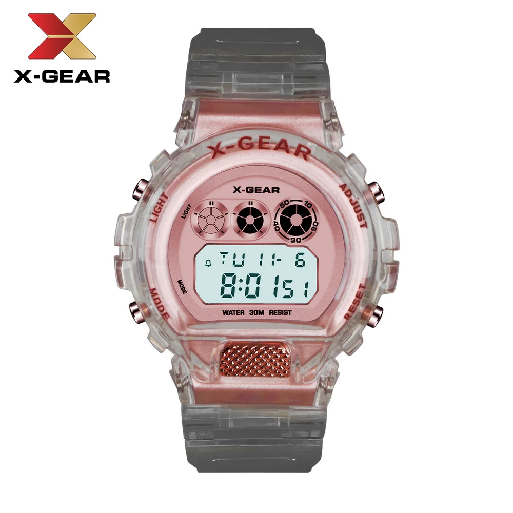 

Mens Watches To Luxury Brand Men Sports Watches X-GEAR 3230 Men's LED Digital Clock Auto Light Waterproof Military Wrist Watch