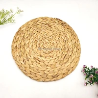 30cm round natural woven rattan table mat heat resistant dining weave placemat