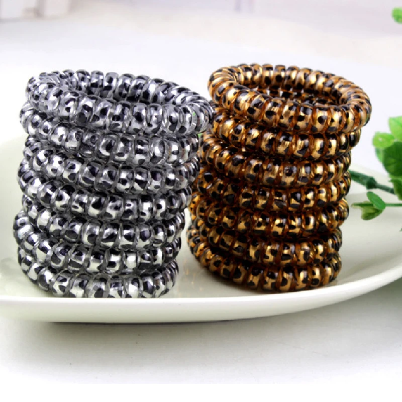 Резинки для волос с леопардовым принтом силиконовые резинки телефона резиновые