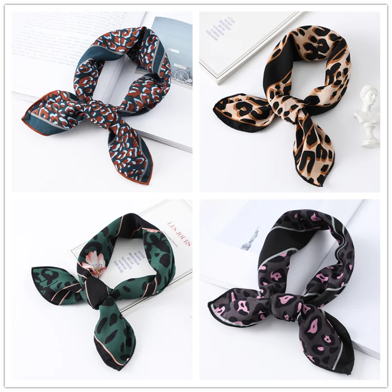 2020 женский шарф маленького размера модные шелковые шарфы с принтом квадратный