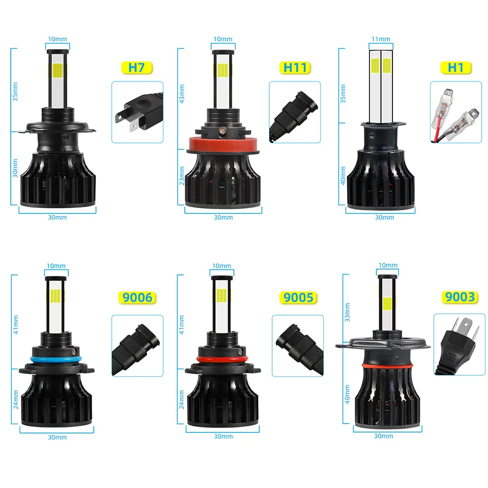 

1 Pair High Brightness Car Front Headlights Day Time Running LED COB Light Lamp High elasticityWear-Resistant Portable
