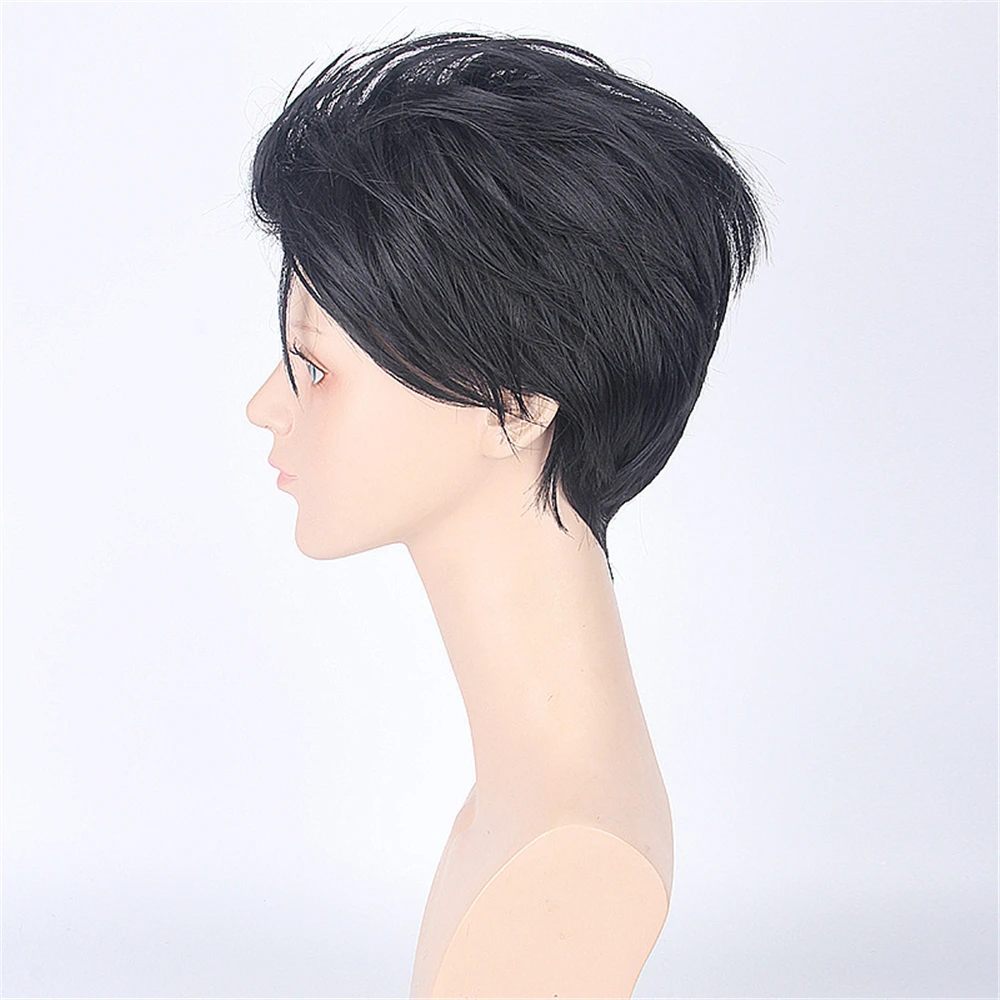 Парик черно серый для Subaru Жизнь в другом мире от нуля аниме косплея унисекс на