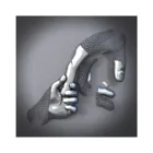 Изысканные картины Любовь Сердце 3d настенное Искусство Декор металлическая фигурка Искусство Холст Картина подвесной Холст Картина без рамки