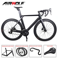airwolf road bike aero disc brake complete road bicycle 70032c bb86 di2 or mechanical r7000r8000r8070 22 speed carbon bike