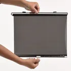 Черная рулонная шторка 45x125 см для автомобильных окон, солнцезащитный козырек YHQ