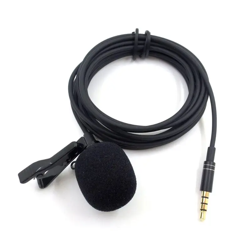 

Mini Portable Microphone Condenser Clip-on Lapel Mic for iPhone An-droid Phone X6HB