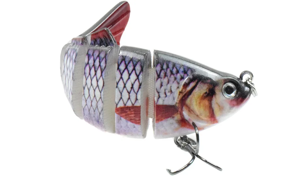 

10cm 16.5g Pike Sinking Wobblers Fishing Lures Multi Jointed Swimbait 6 Segment Hard Artificial Bait For Fishing With Metal Ball